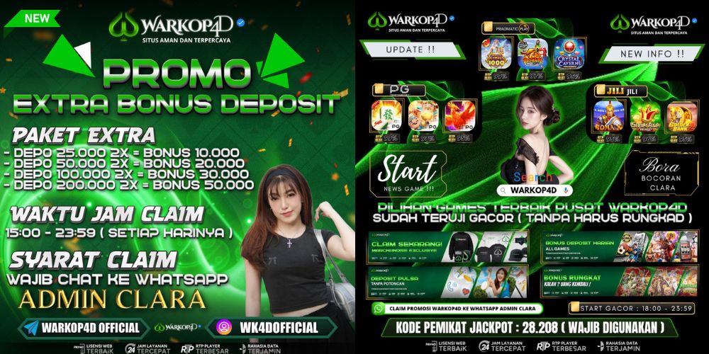 PROMO EXTRA BONUS & INFO BOCORAN TERUPDATE WARKOP4D